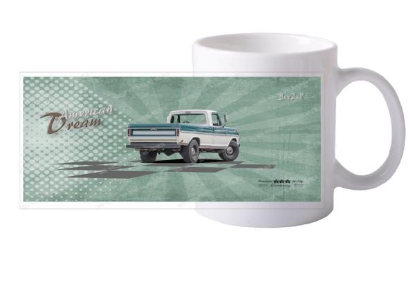 Keramiktasse mit Motiv von Pickup KTaPu2020-13